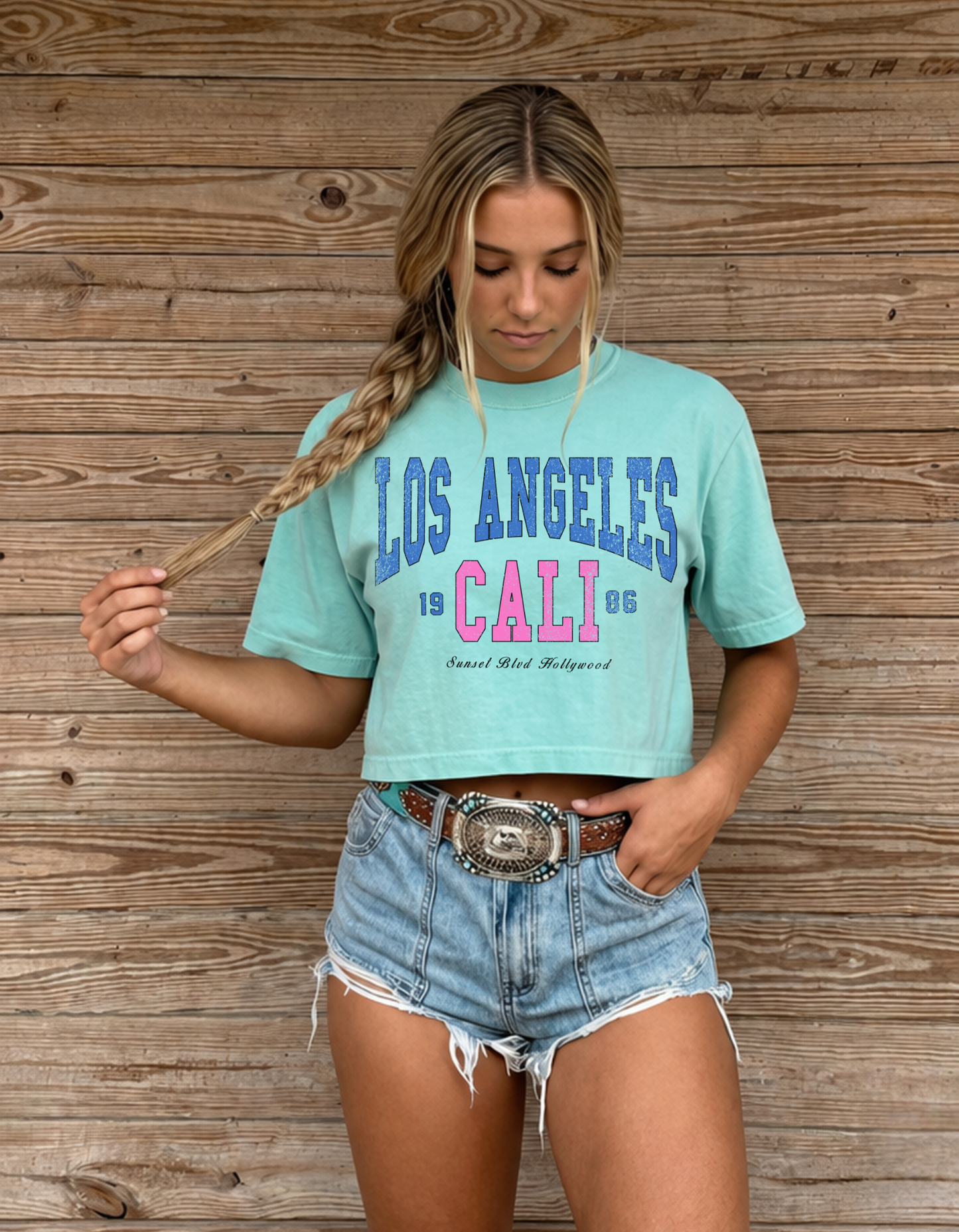 Los Angeles Cropped Boxy Tee