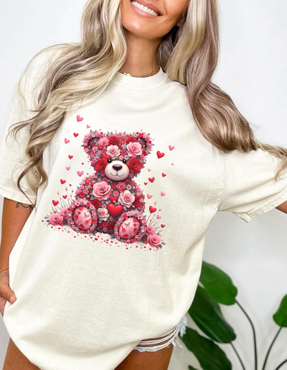 Valentines Bear Graphic Tshirt