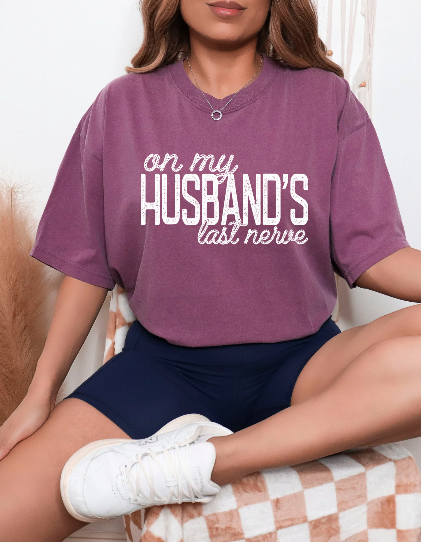 Husbands Last Nerve Graphic Tee