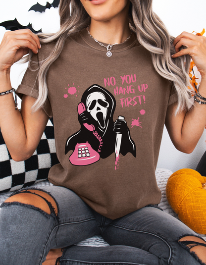 No you hang up first ghostface tee