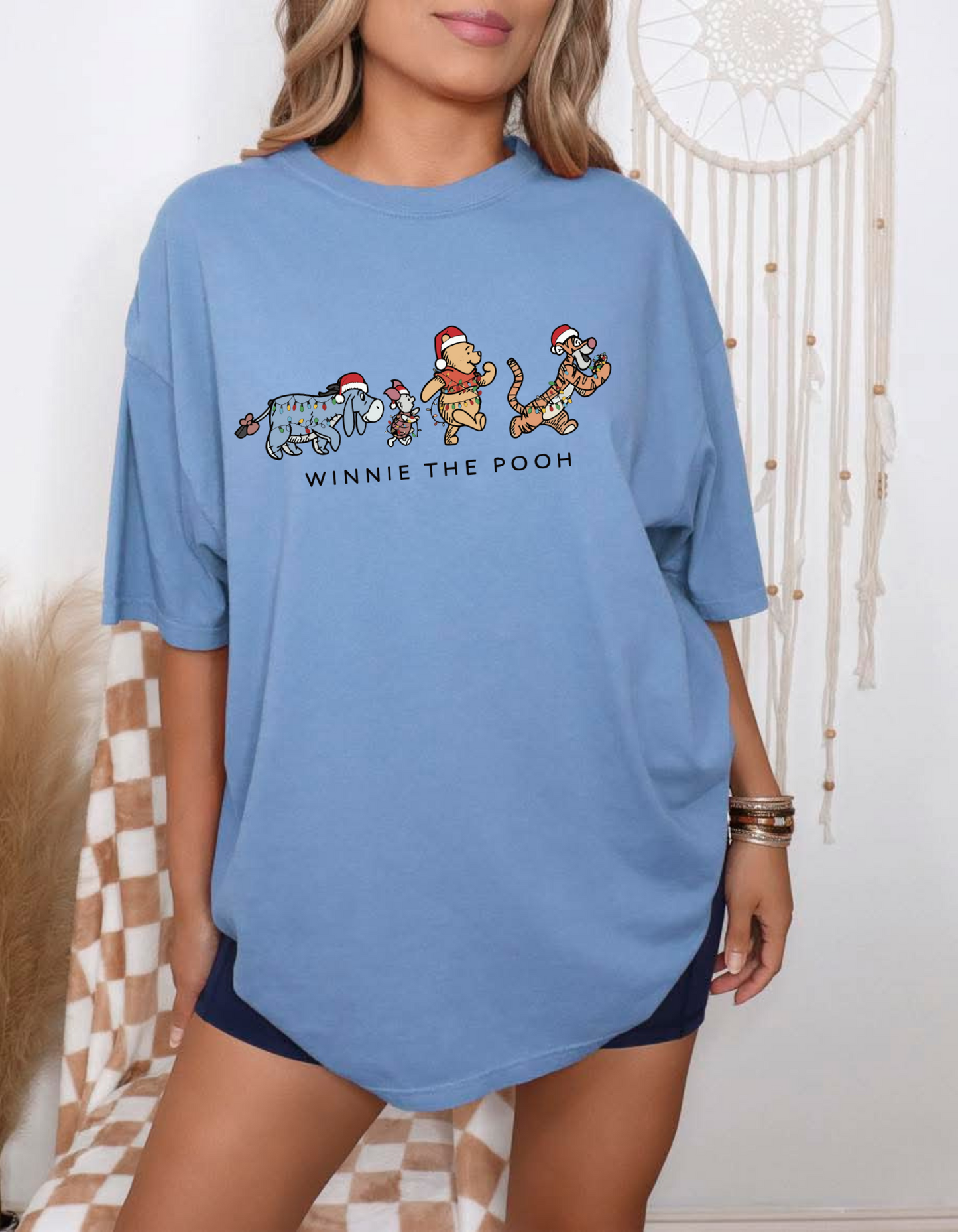 Christmas P00h graphic tee