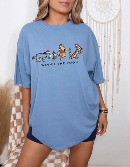 Christmas P00h graphic tee