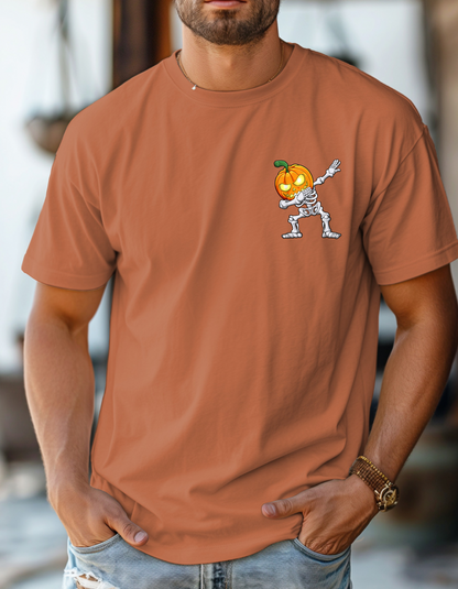 Dabbing skeleton pocket tee