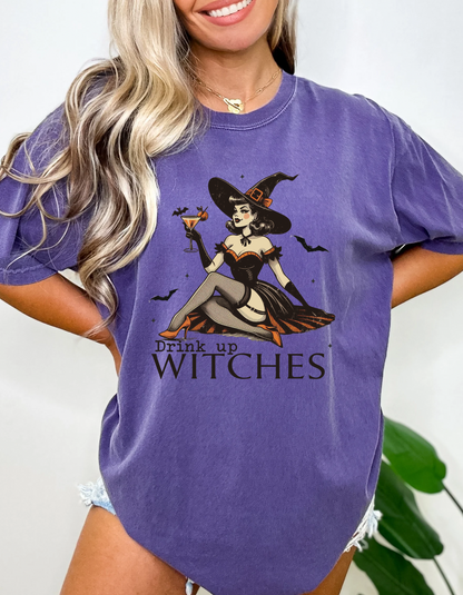 Drink up witches tee