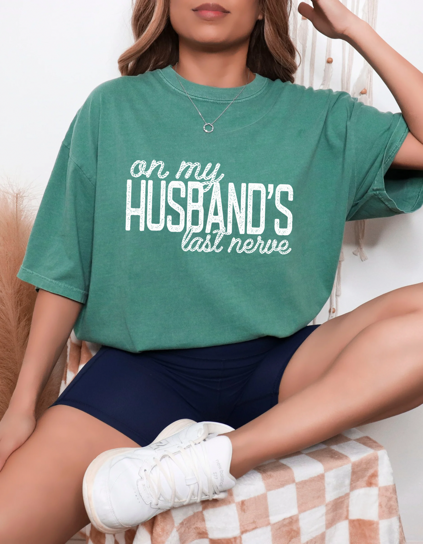 Husbands Last Nerve Graphic Tee