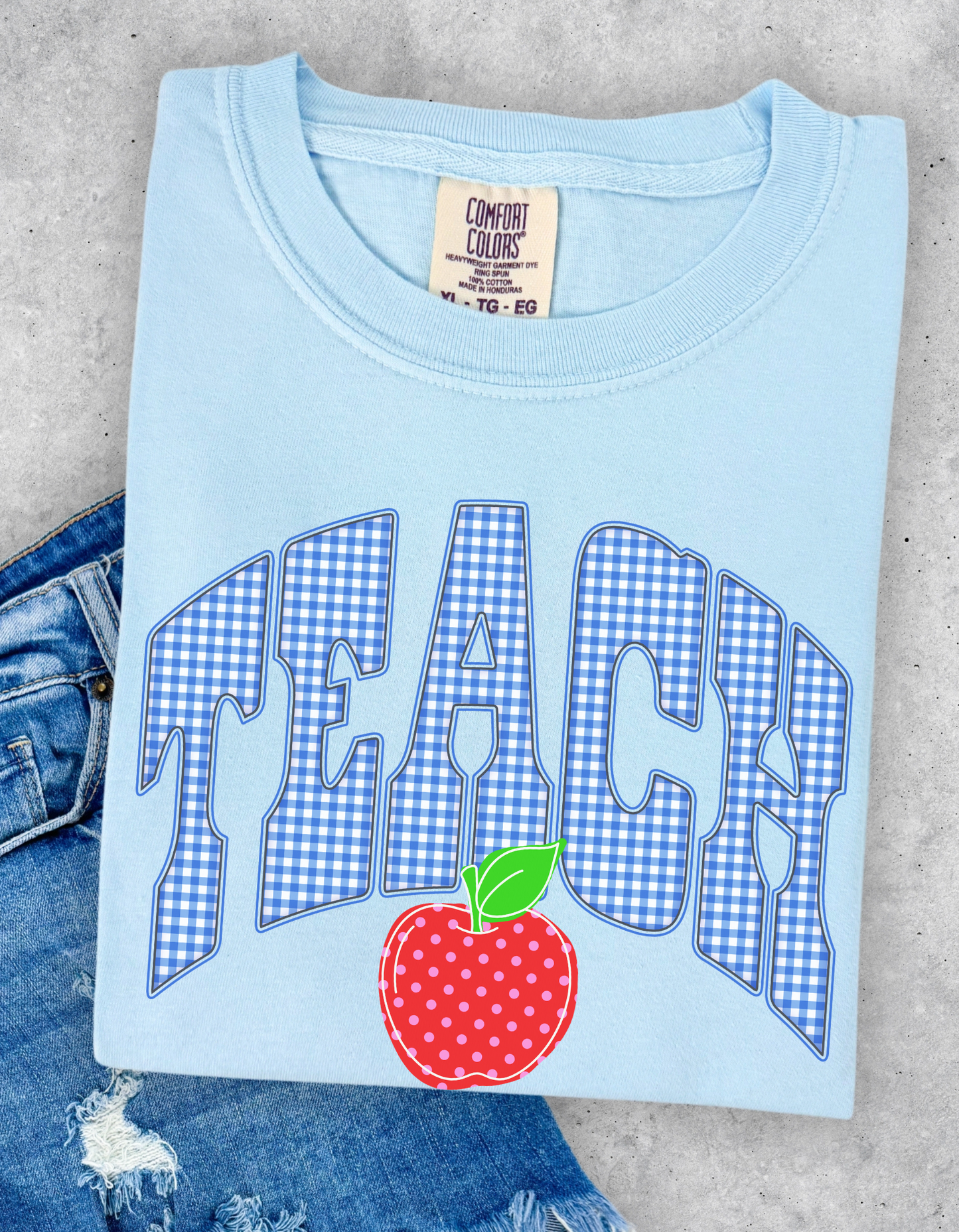 Gingham Teach Graphic Tee