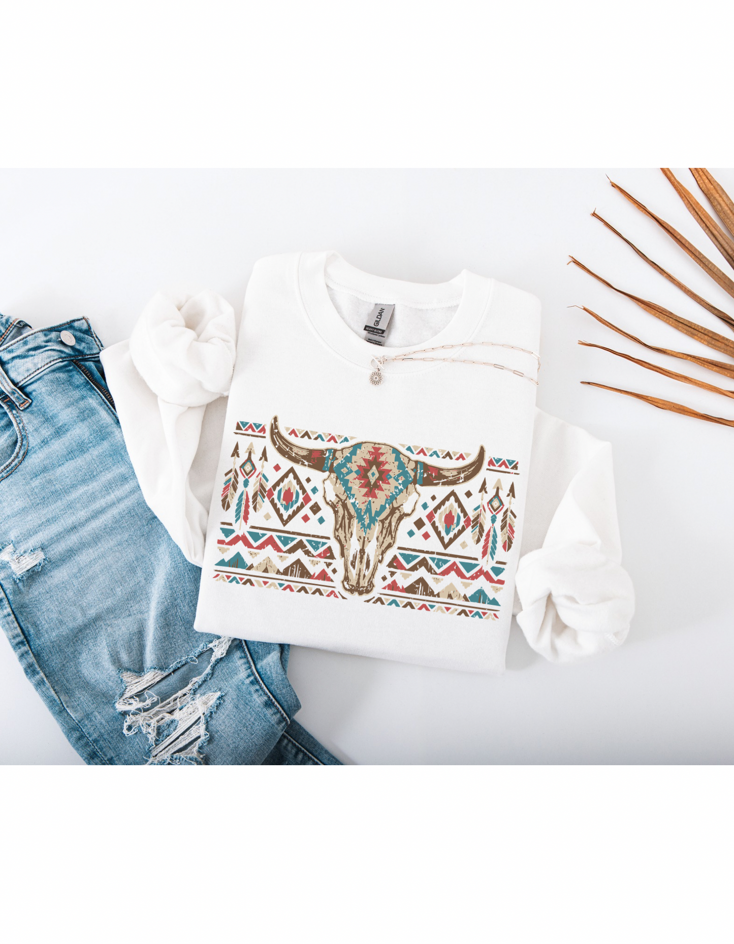 Aztec Bull Crewneck Sweater
