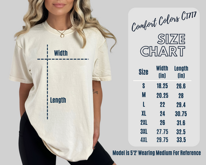Tan checkered mama tee