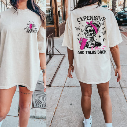 Difficult and talks back tee