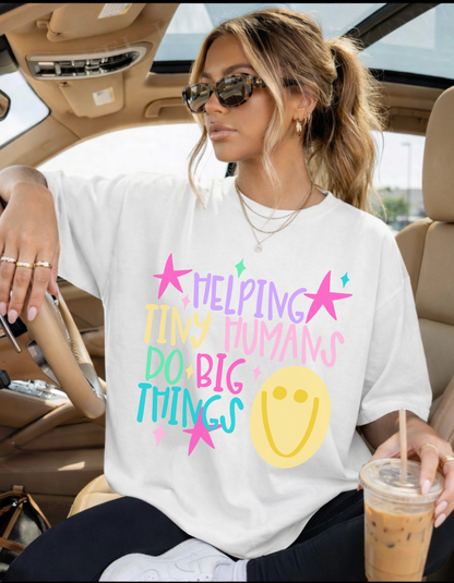Helping tiny humans Graphic tee