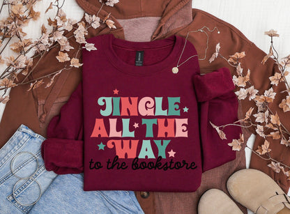 Jingle to the bookstore Crewneck sweater
