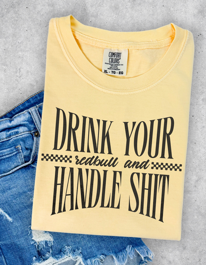 Drink Your Redbull Graphic Tshirt