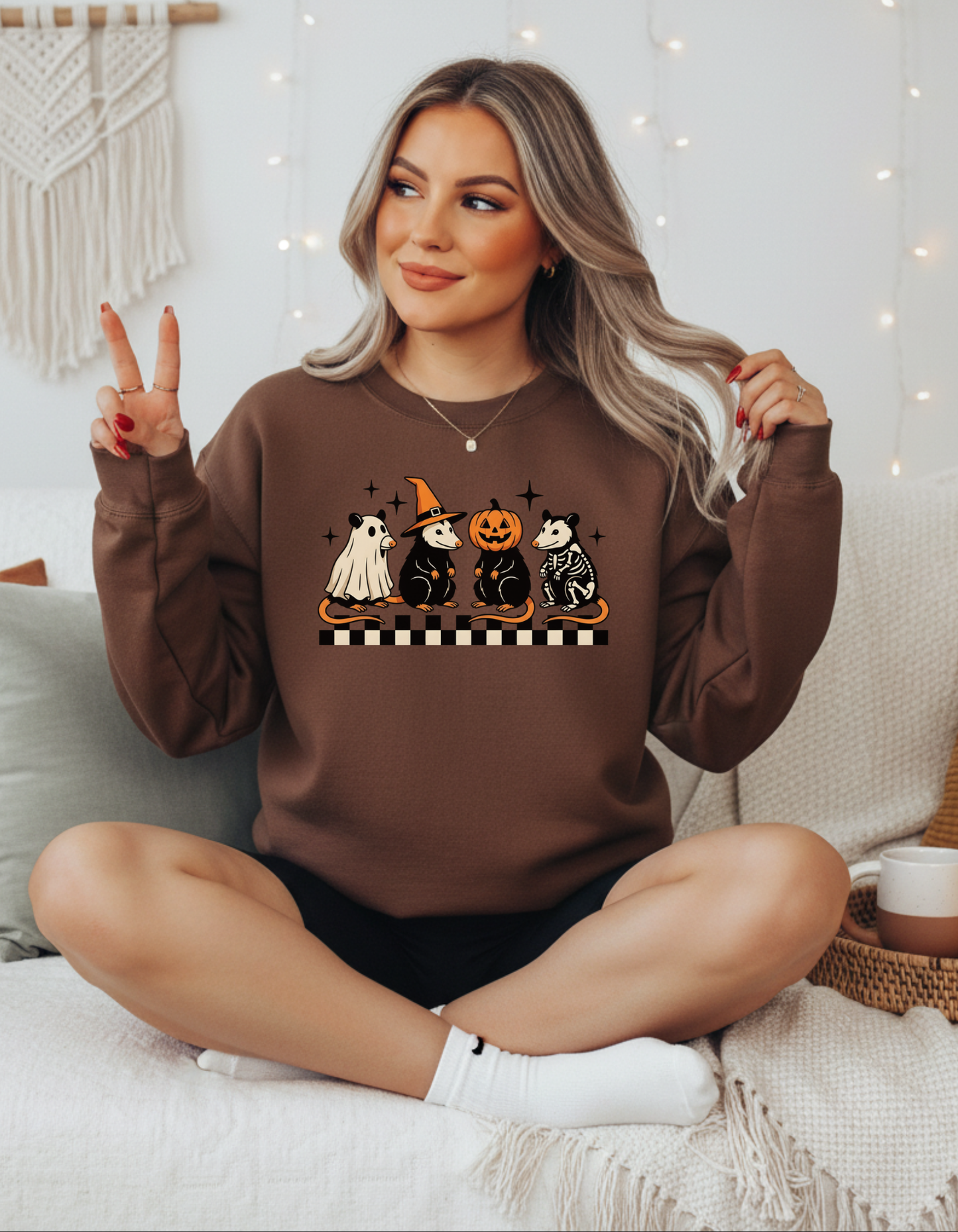 Halloween Possums Crewneck Sweater
