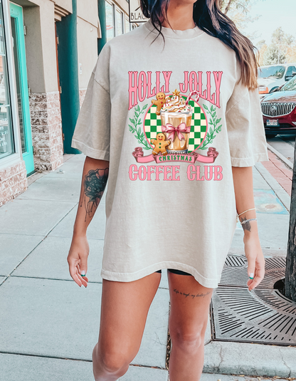 Holly Jolly Coffee Club Graphic Tee