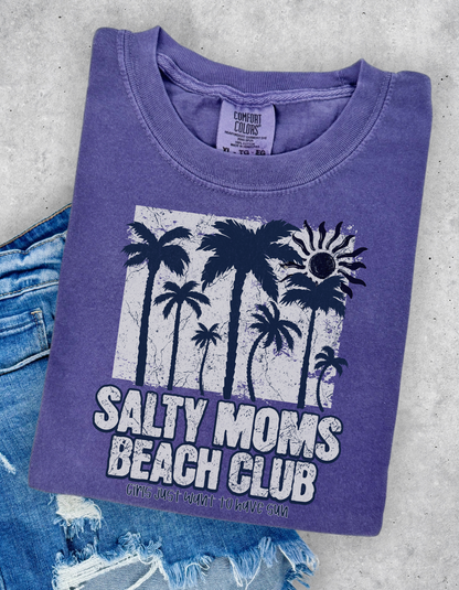 Salty Moms Beach Club Graphic Tshirt
