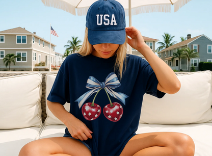 American Cherry Coquette Graphic Tee