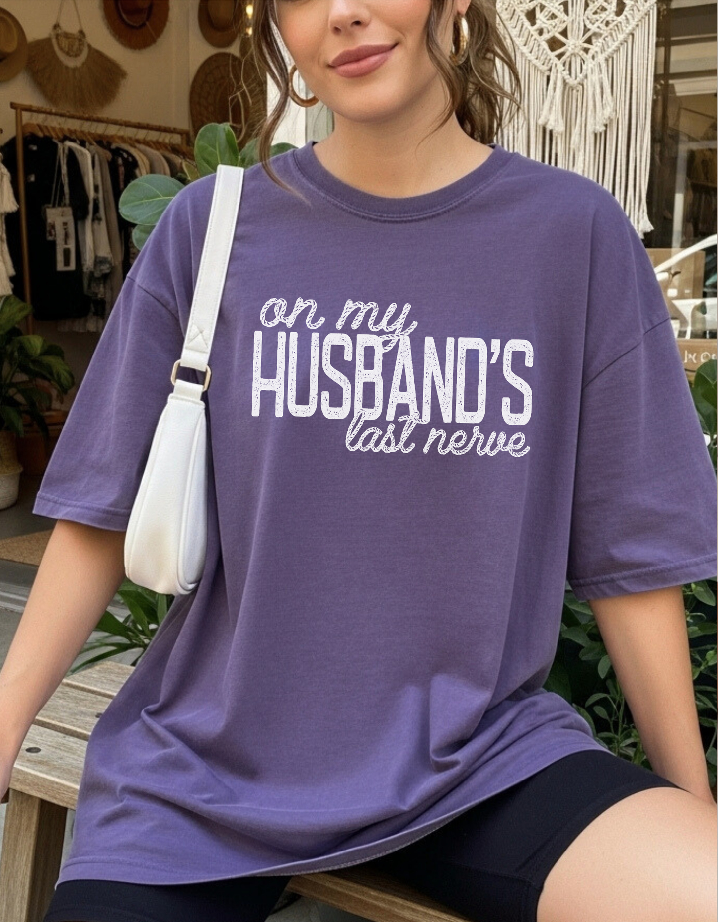 Husbands Last Nerve Graphic Tee