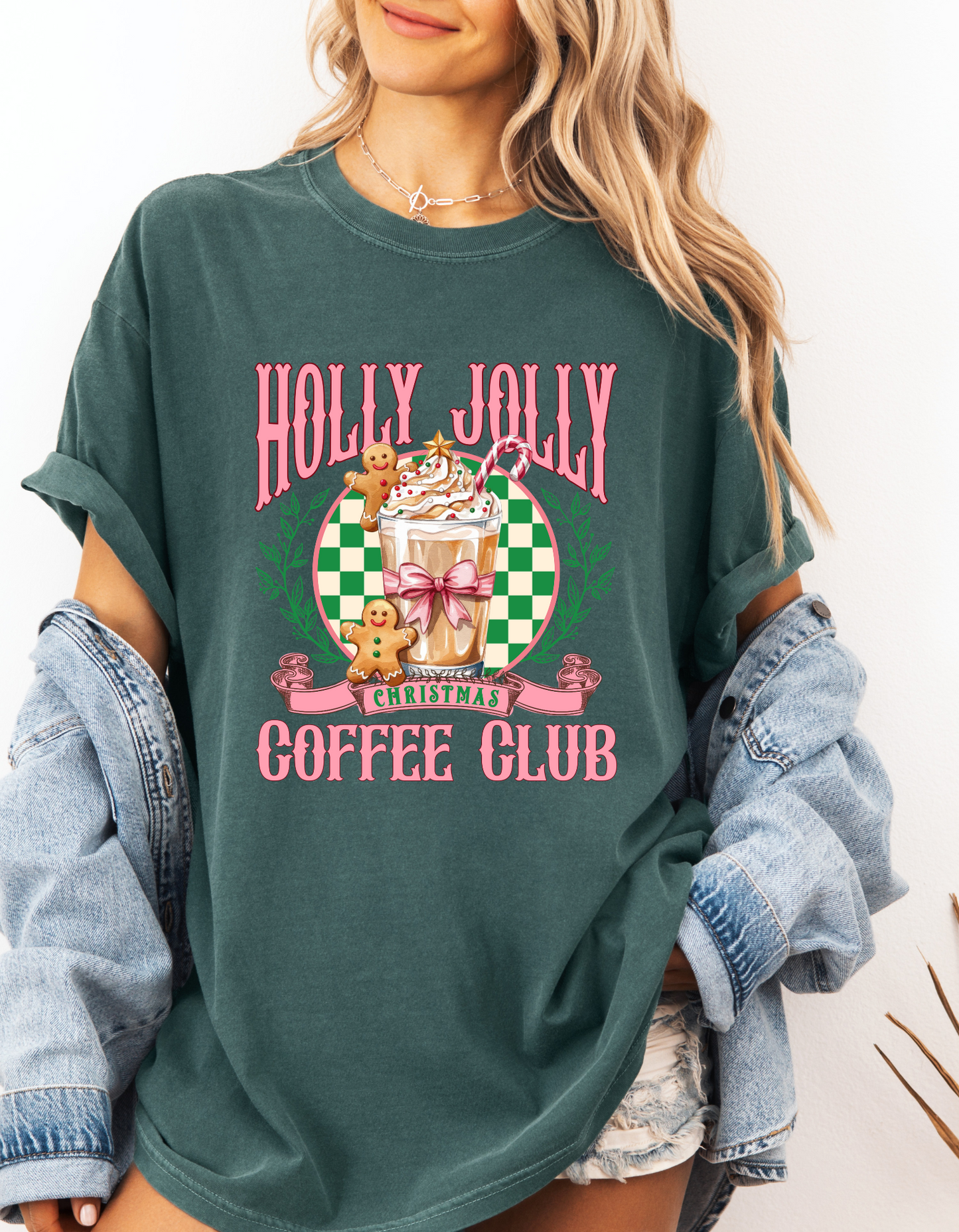 Holly Jolly Coffee Club Graphic Tee