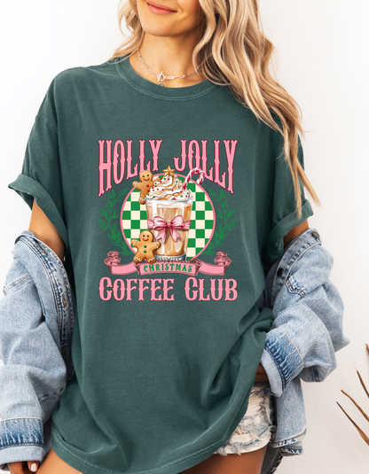 Holly Jolly Coffee Club Graphic Tee