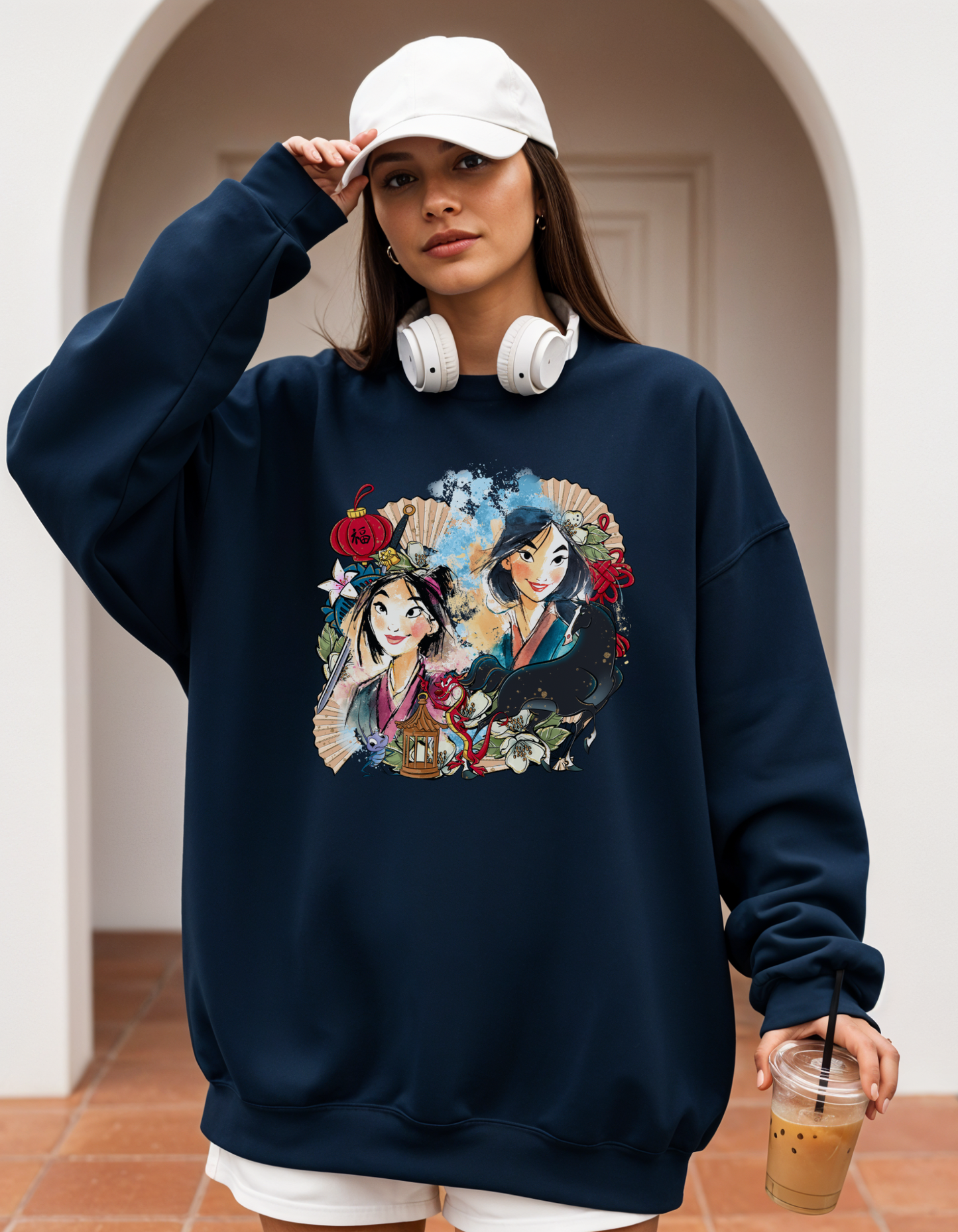 (Pre-order) Mulan collage Crewneck sweater