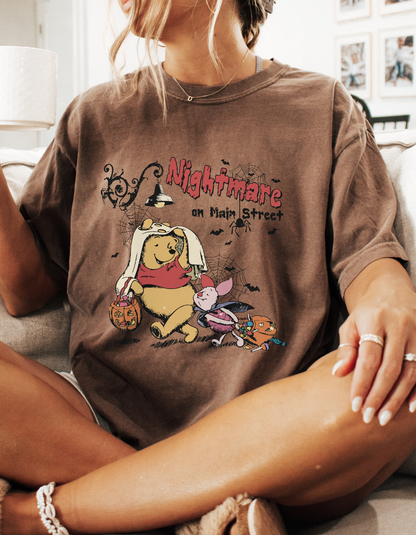 Vintage nightmare on main street Pooh tshirt