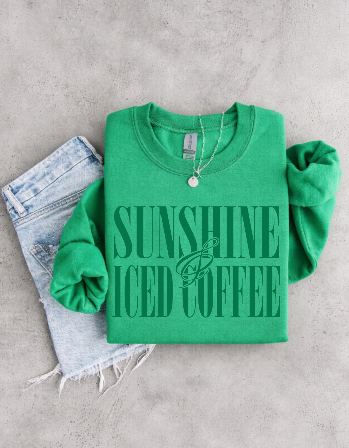Sunshine & Iced Coffee Crewneck Sweater