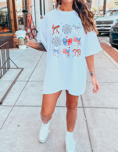 Red white and blue collage Graphic Tee