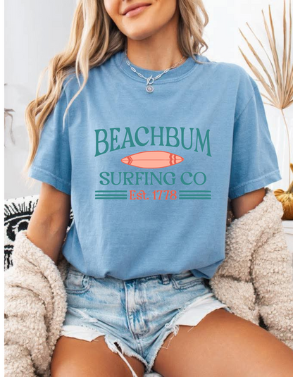 Beachbum Surfing CO Graphic Tshirt