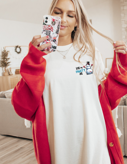 Kiss My Frosty Ass Pocket Graphic Tshirt by