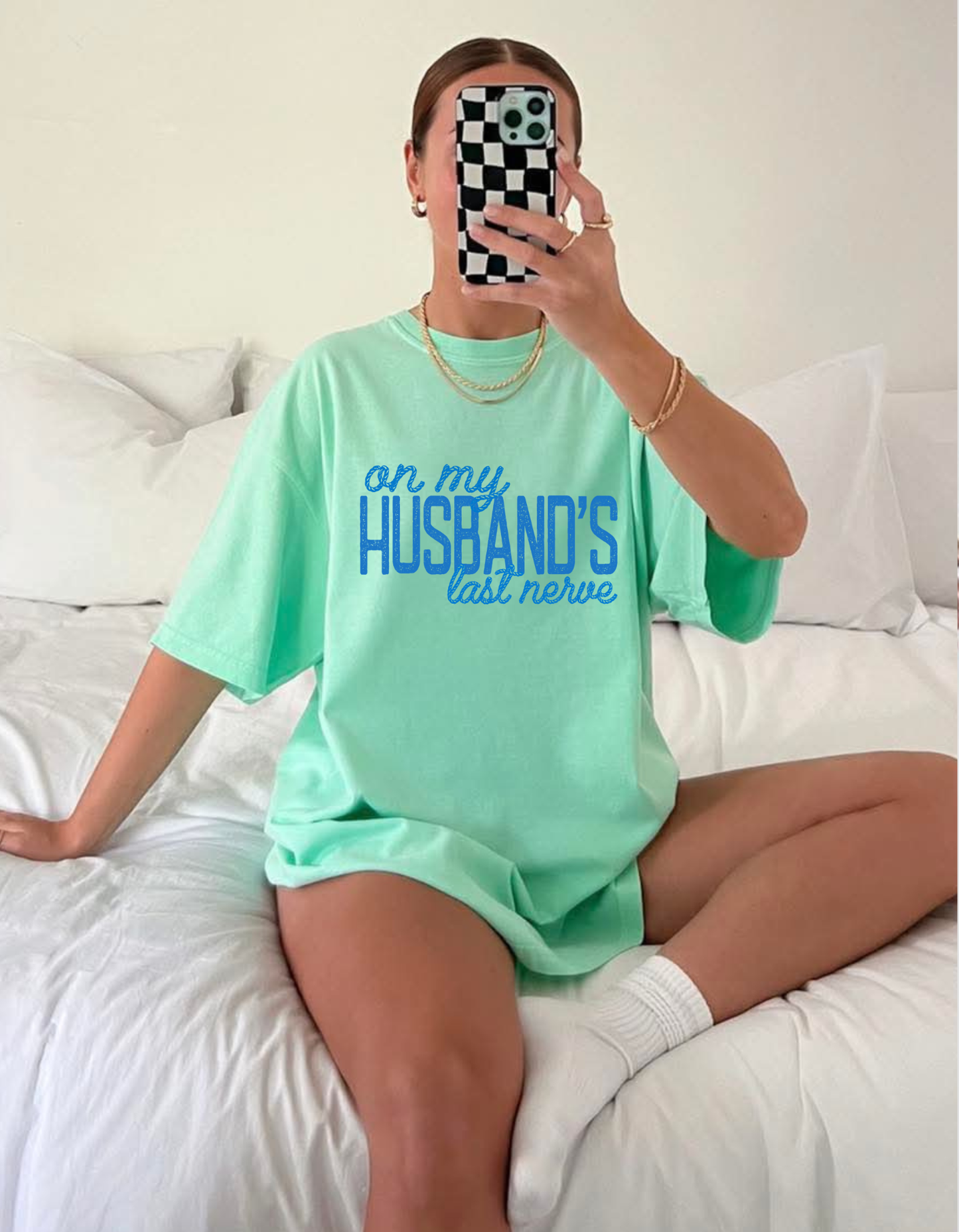 Husbands Last Nerve Graphic Tee