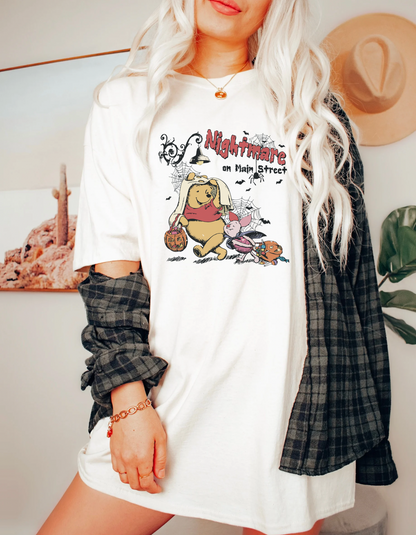 Vintage nightmare on main street Pooh tshirt