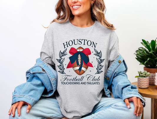 Football Team Bow Graphic Tees