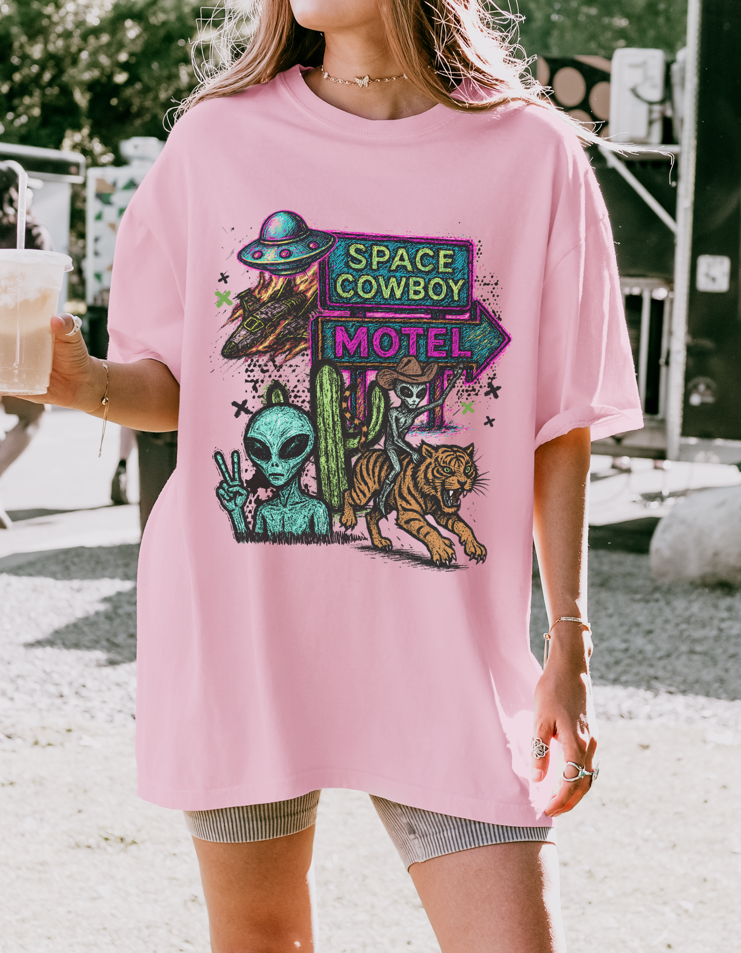 Space Cowboy Motel Graphic Tee