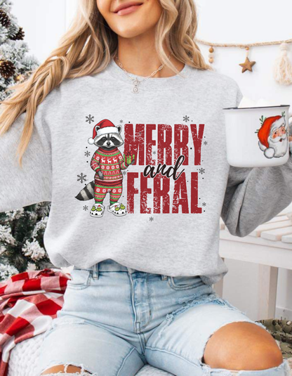 Merry and feral Crewneck sweater