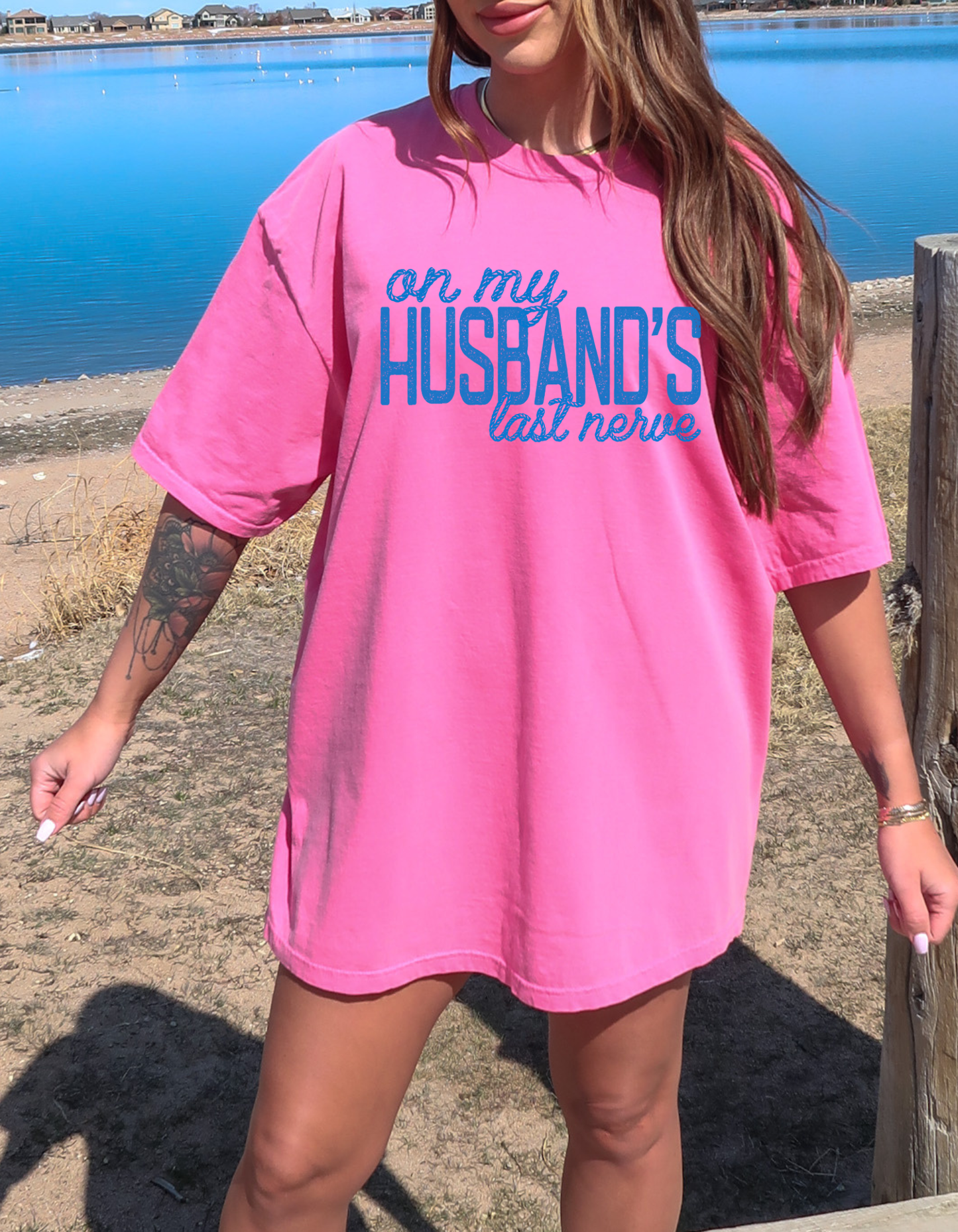 Husbands Last Nerve Graphic Tee