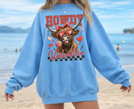 Howdy Valentine Crewneck Sweater