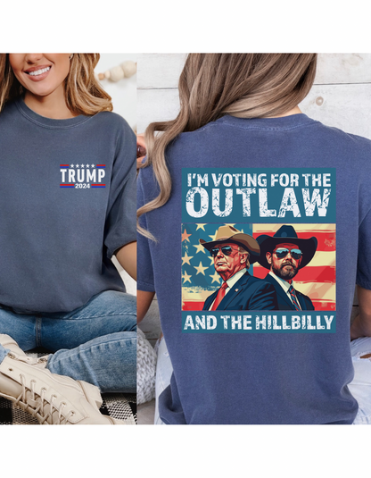 Voting for the outlaw and the hillbilly tee