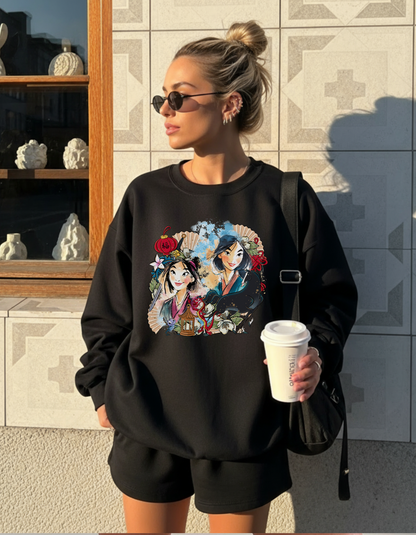 (Pre-order) Mulan collage Crewneck sweater