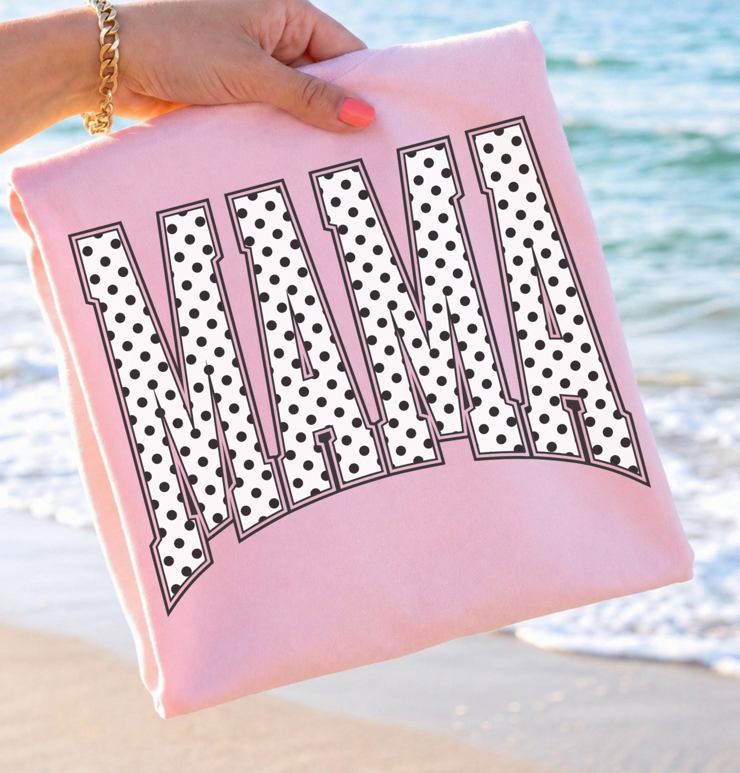 Polka dot Mama Tee