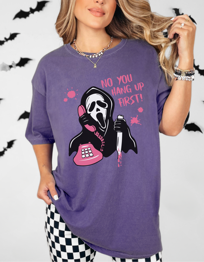 No you hang up first ghostface tee