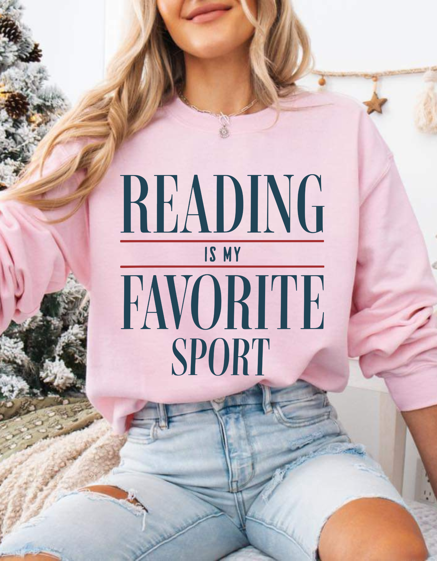 Reading is My Favorite Sport Crewneck Sweater