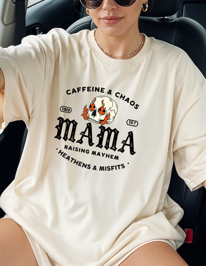 Caffeine and chaos Mama Graphic Tee