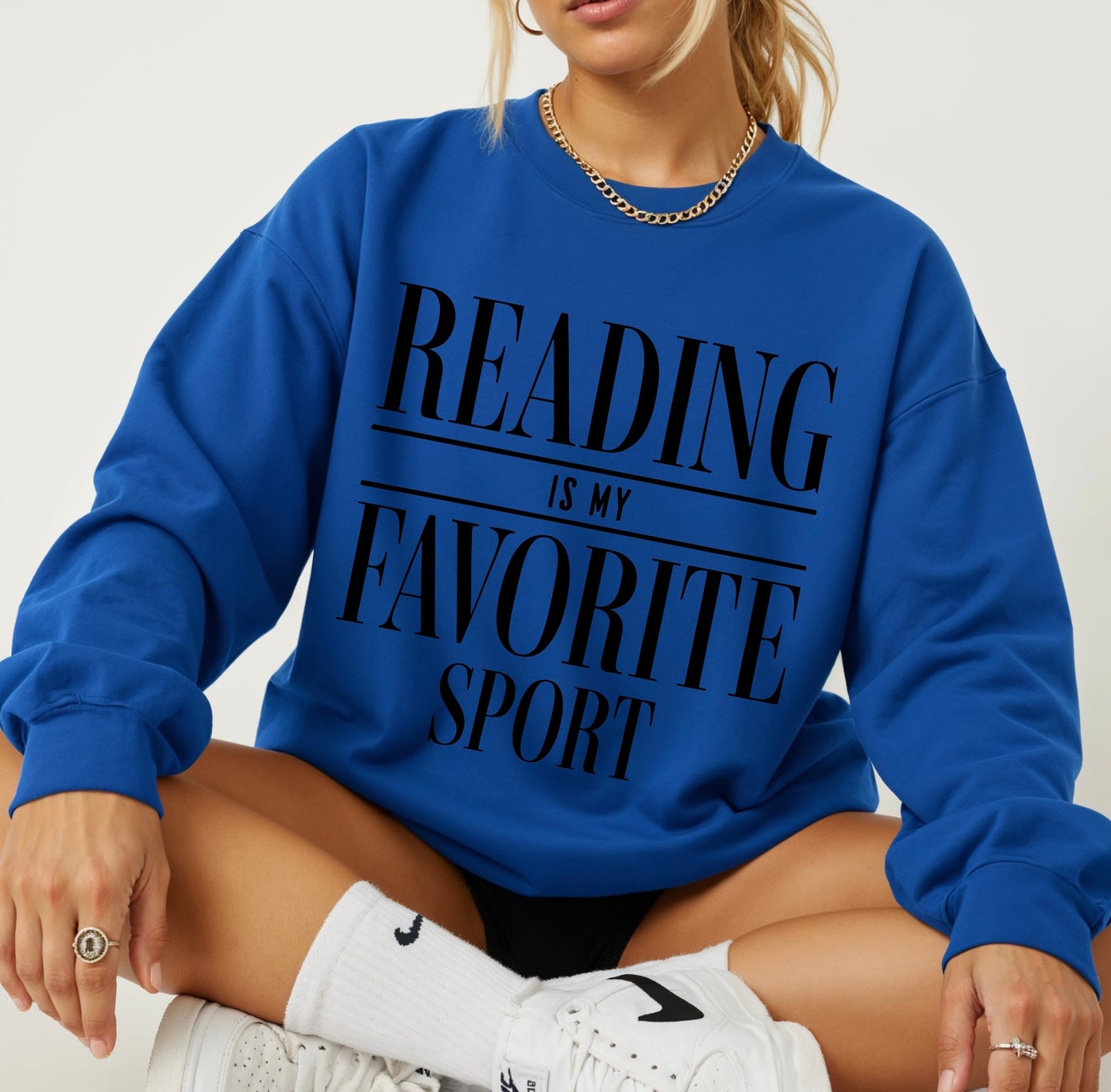 Reading is My Favorite Sport Crewneck Sweater