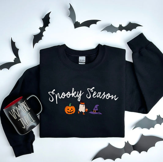 Spooky season crewneck sweater