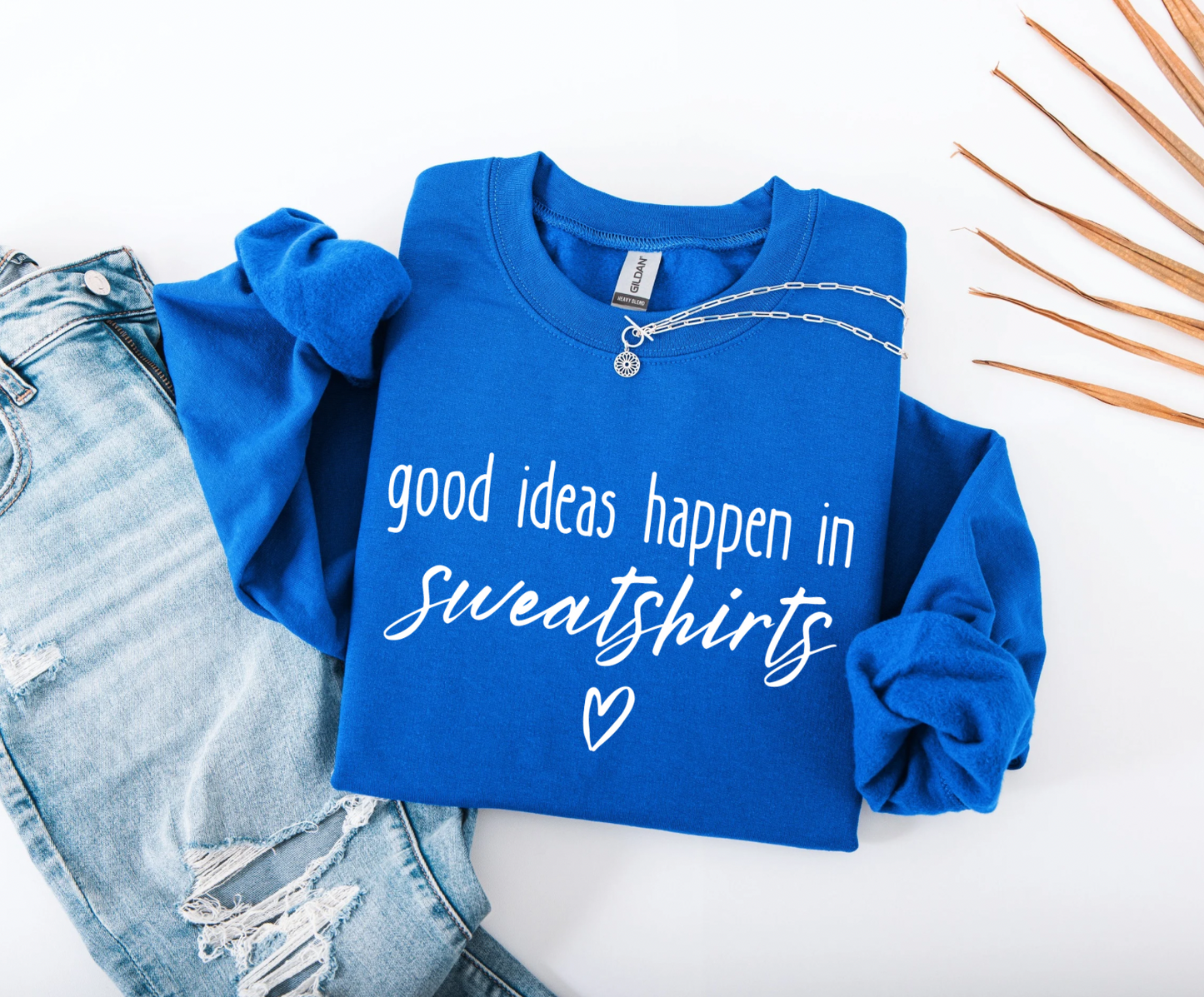 Good Ideas Happen in sweaters crewneck sweater