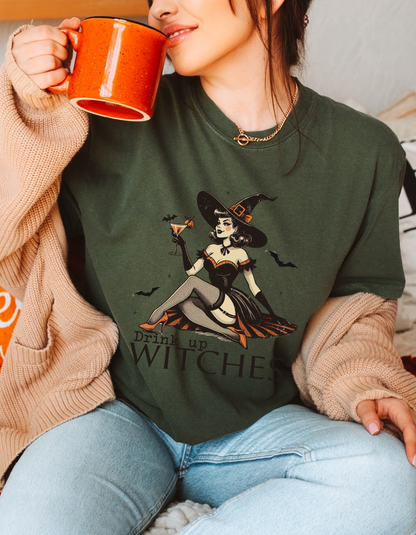 Drink up witches tee