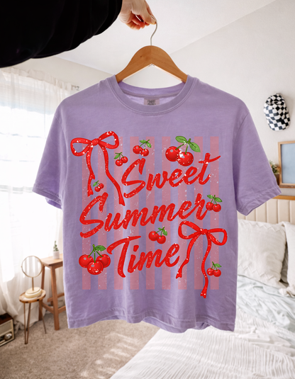 Sweet Summertime Cropped Boxy Tee