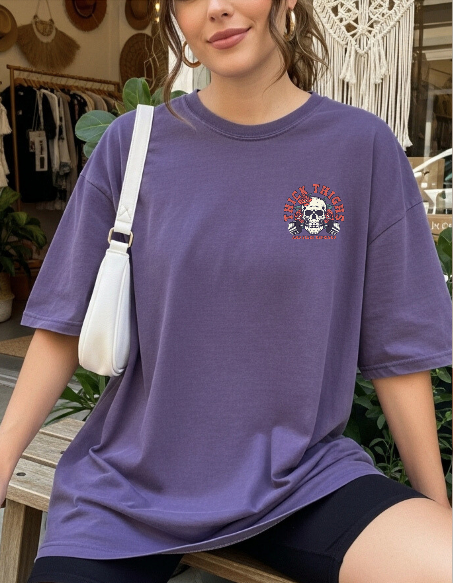 Thick thighs & sleep deprived Graphic Tee