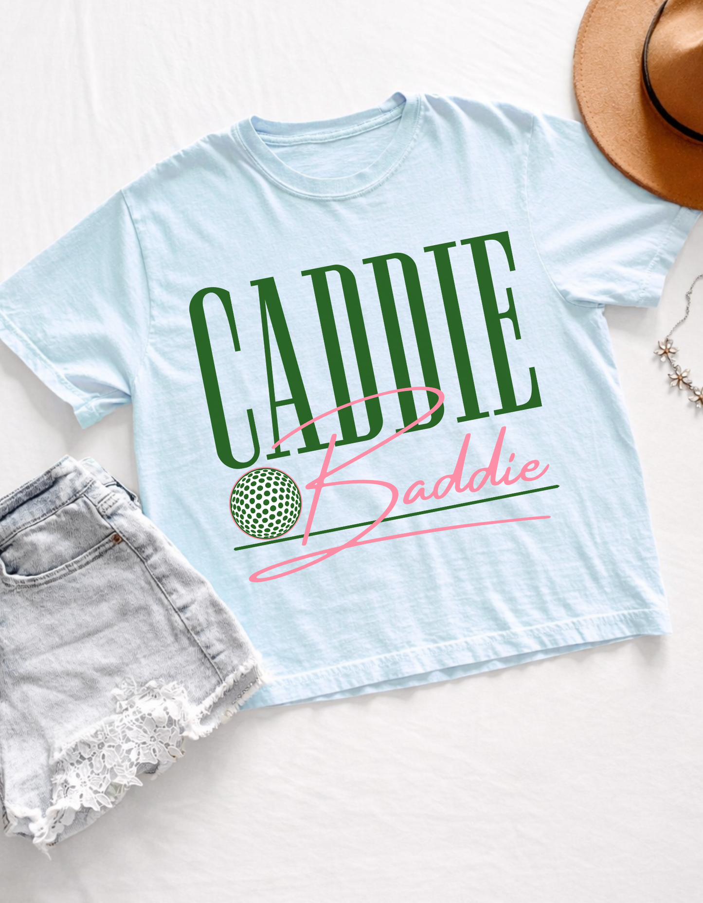 Caddie Baddie Cropped Boxy Tee