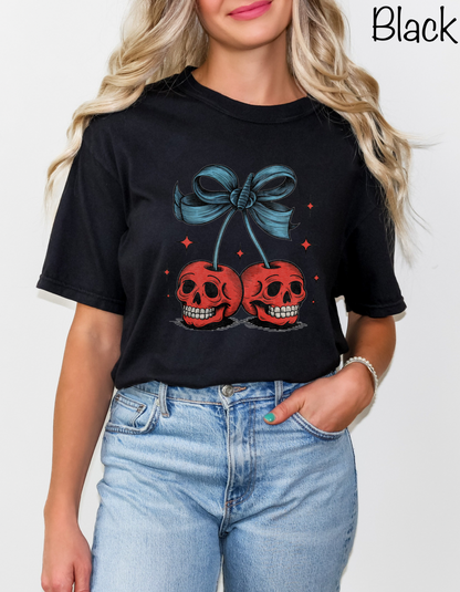 Skeleton cherries tshirt